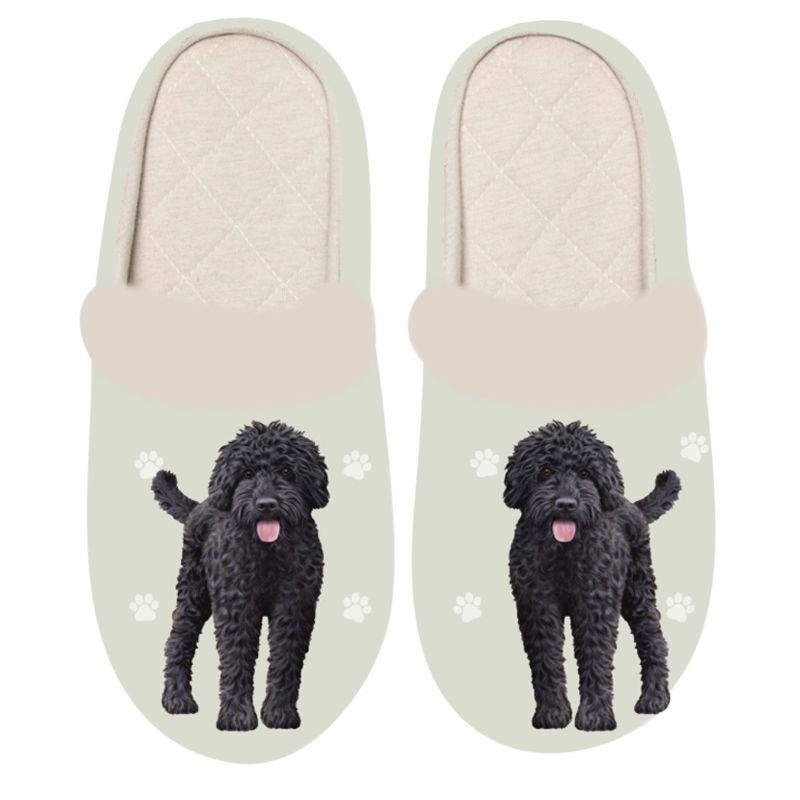 Labradoodle Black Snuggs Slippers